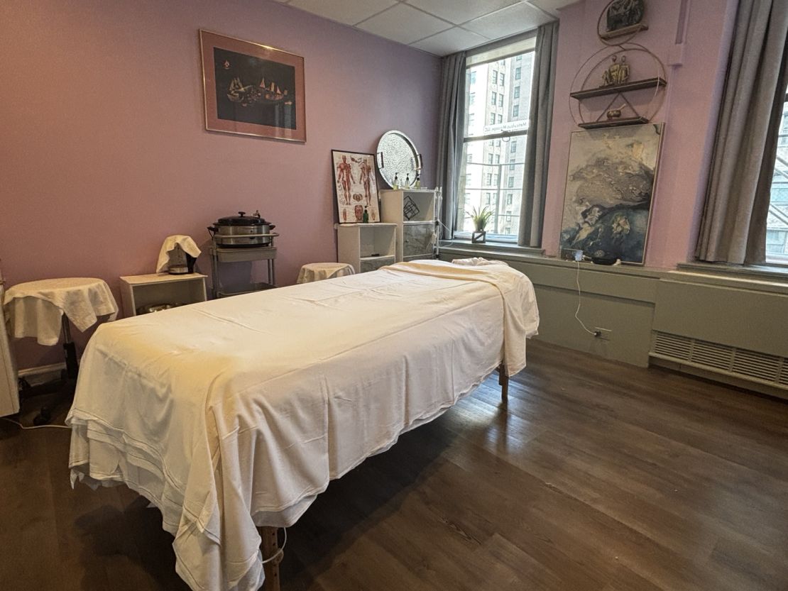 Private treatment room at Meticulous Massage in downtown Chicago